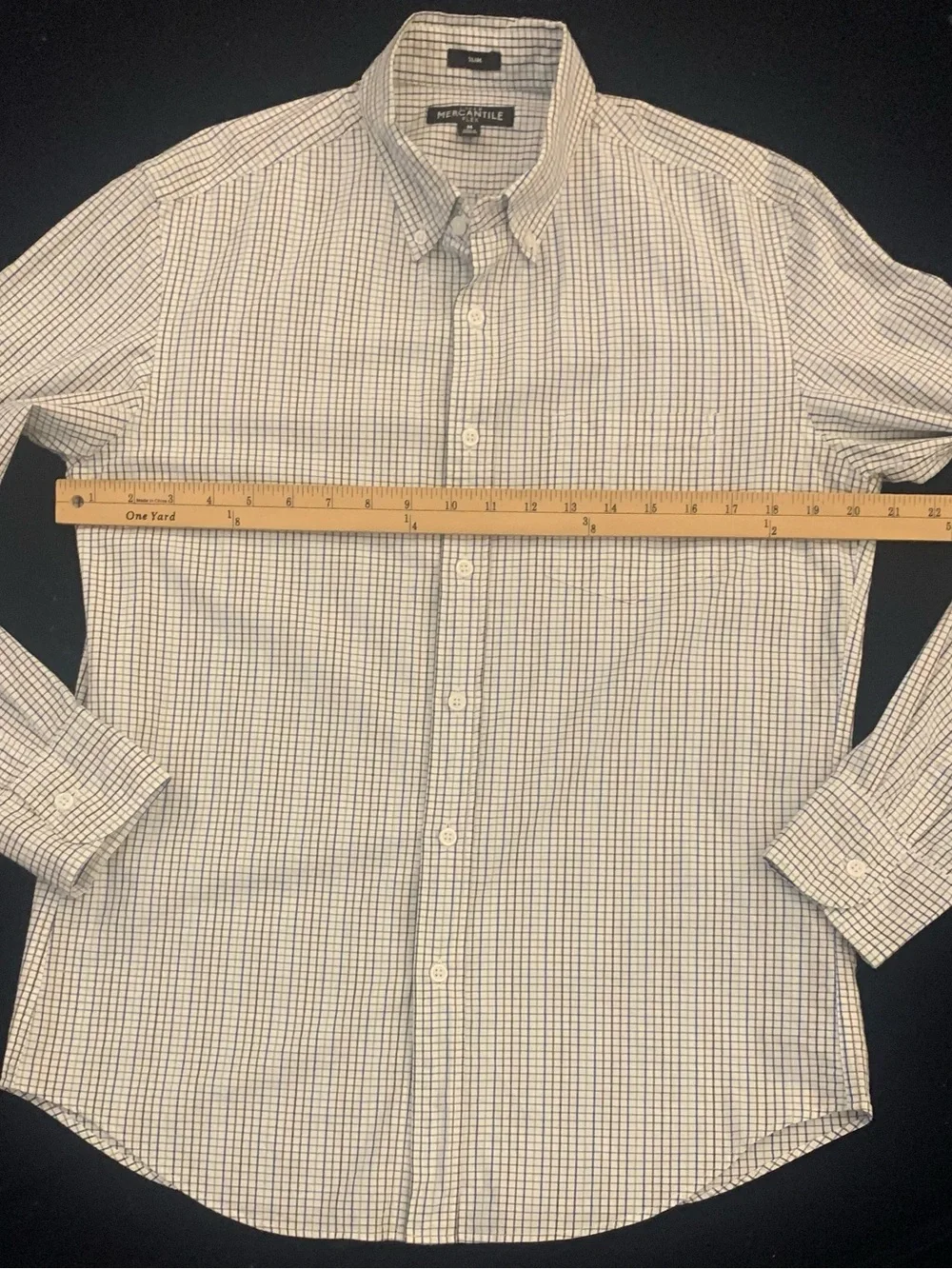 J CREW MERCANTILE LS Slim Fit Multi Colored Tattersall Shirt